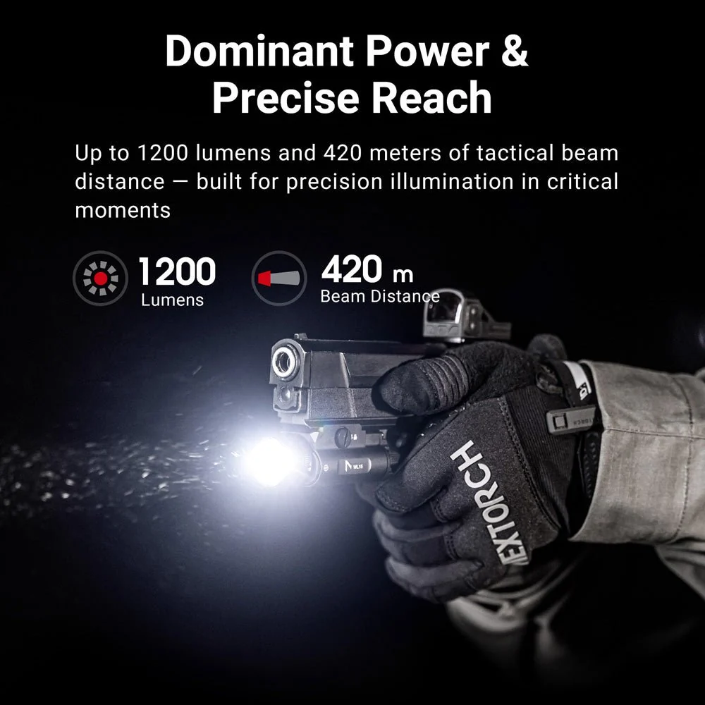 NEXDOT WL15 Tactical Weapon Light - 1200 Lumens - Image 3