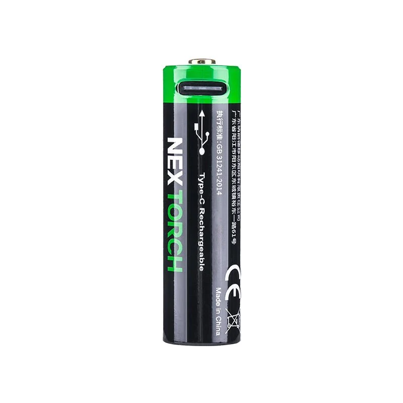 NEXTORCH 14500 880mAh Li-ion Battery | USB-C Rechargeable - Image 3