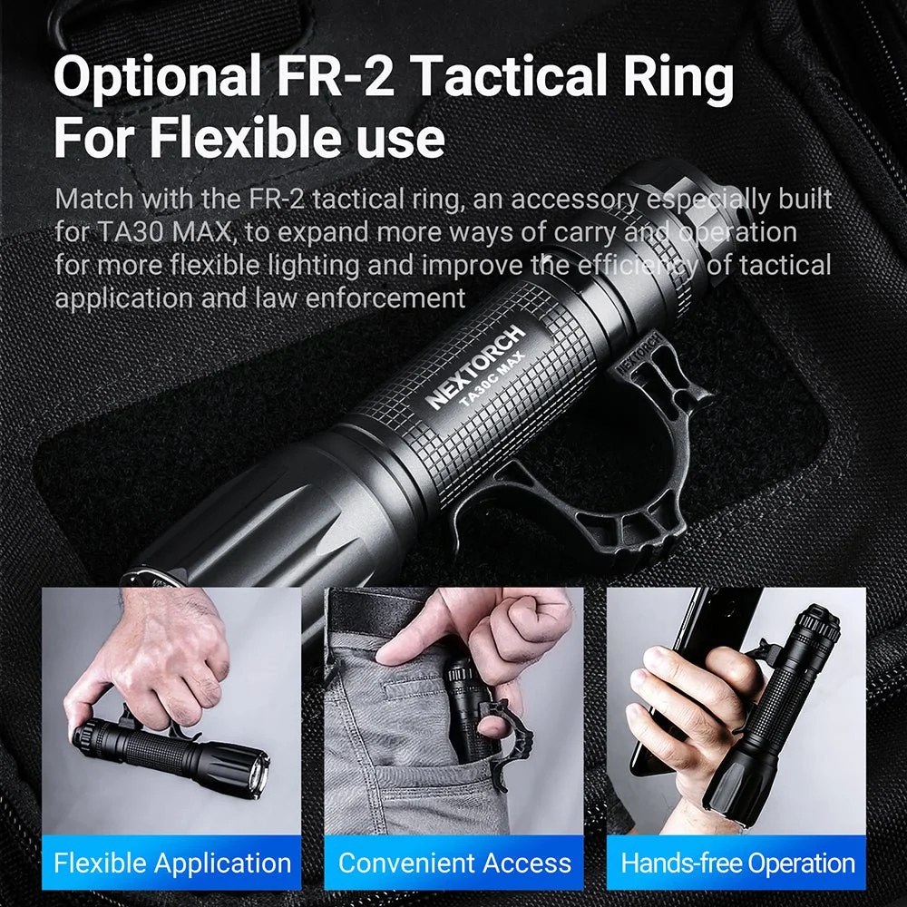 NEXTORCH TA30C MAX One-Step Strobe Tactical Flashlight - 3000 Lumens - Image 6